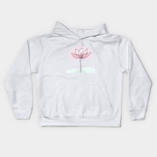 FLOWER - Abstract Line Art Kids Hoodie